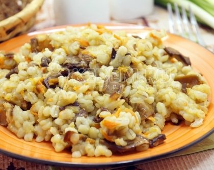 Перловая каша с грибами