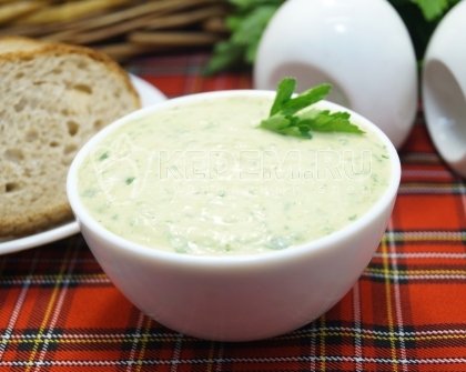Постный соус из белой фасоли