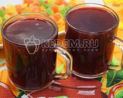 Кисель из черной смородины